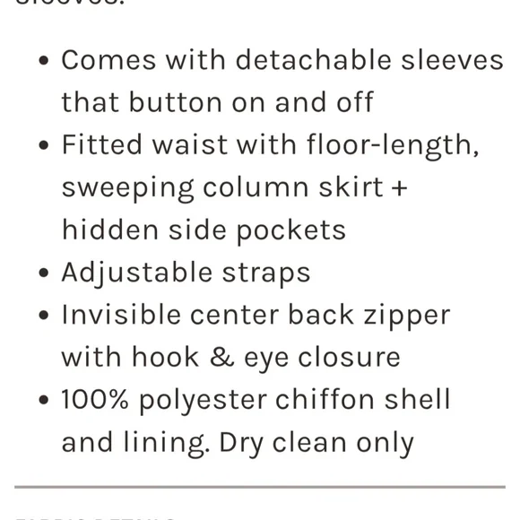 Birdy Grey Devin Chiffon Bridesmaid Gown Floor Length In Emerald NWT XS - Picture 11 of 12